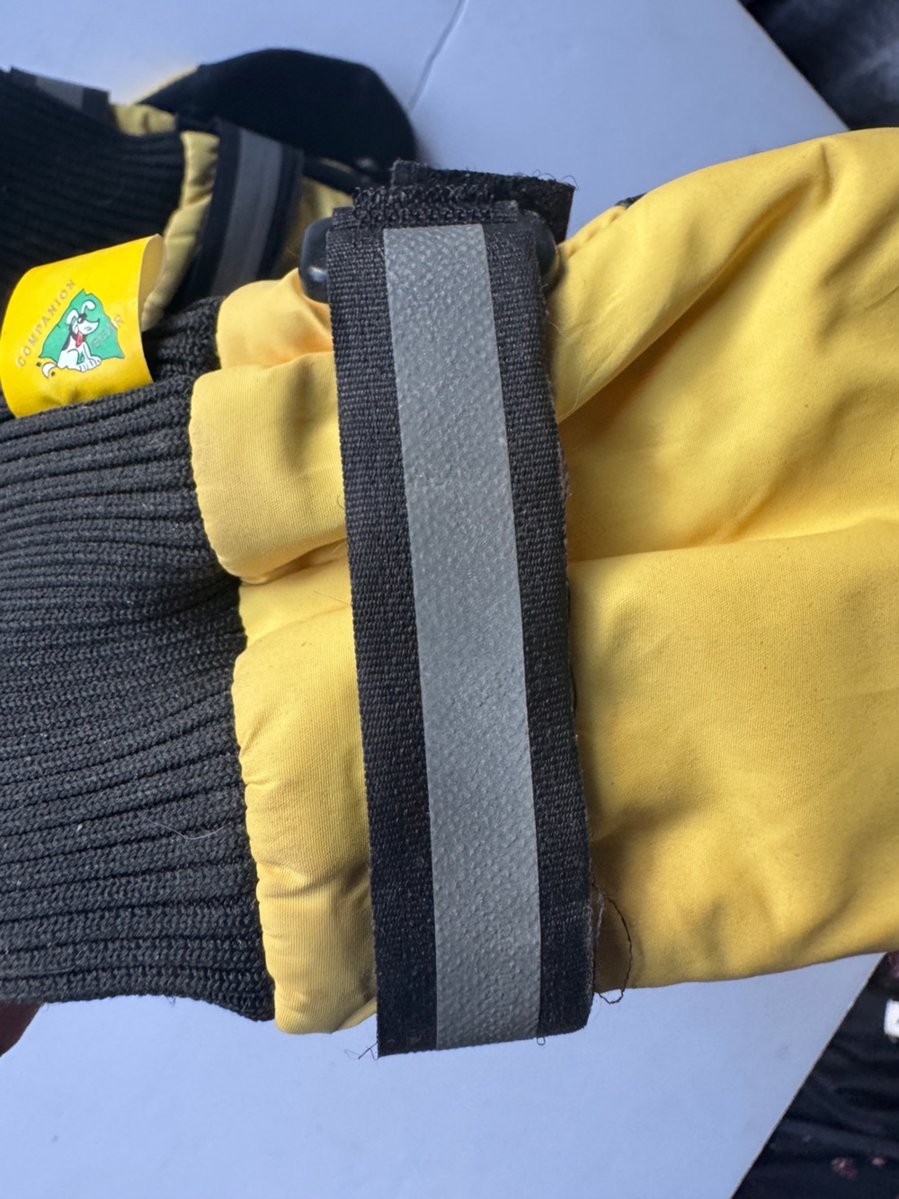 All Terrain Waterproof Reflective Dog Booties • Set of Four (4) • Yellow • LARGE - Picture 3 of 9